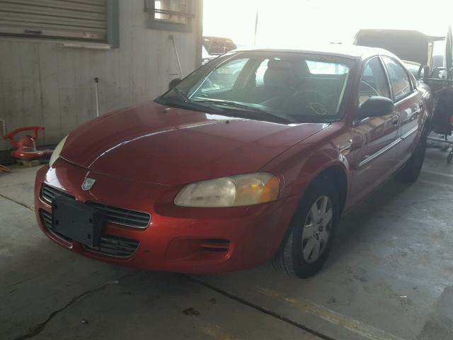 1B3EJ46X91N545991 - 2001 DODGE STRATUS SE RED photo 2