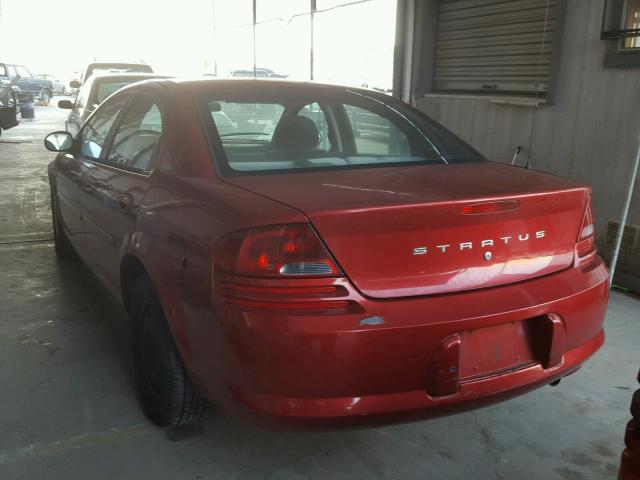 1B3EJ46X91N545991 - 2001 DODGE STRATUS SE RED photo 3