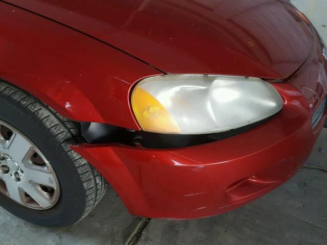 1B3EJ46X91N545991 - 2001 DODGE STRATUS SE RED photo 9