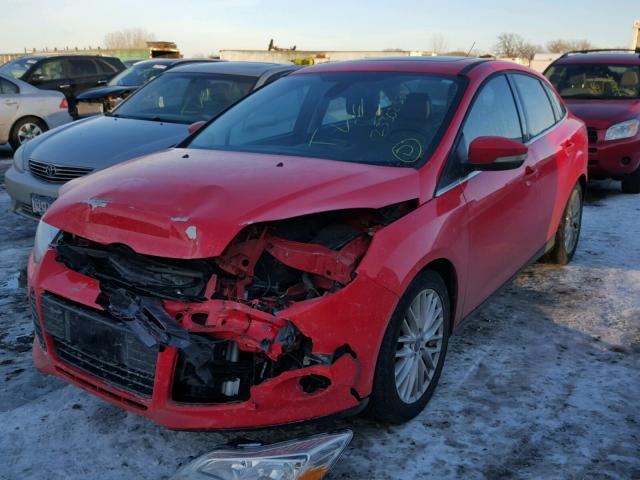 1FAHP3H20CL168249 - 2012 FORD FOCUS SEL RED photo 2