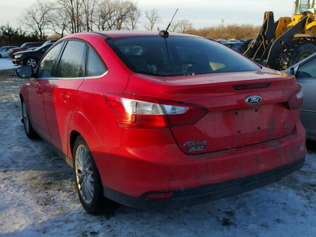 1FAHP3H20CL168249 - 2012 FORD FOCUS SEL RED photo 3