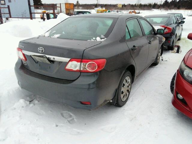 2T1BU4EE7BC662305 - 2011 TOYOTA COROLLA BA CHARCOAL photo 4