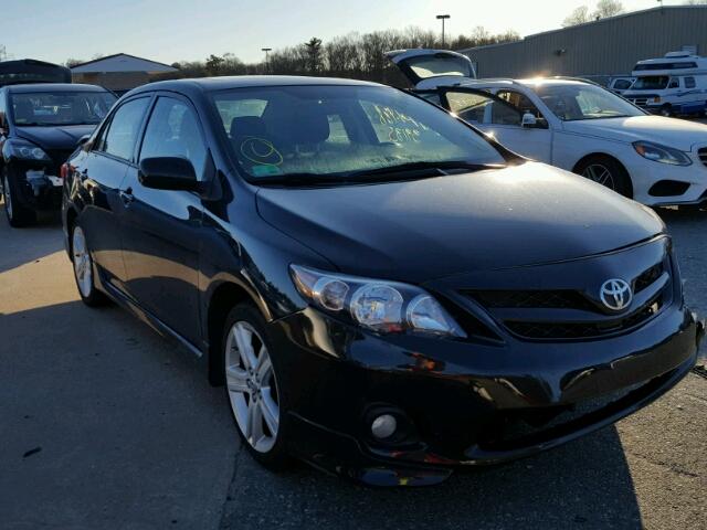 2T1BU4EEXDC127536 - 2013 TOYOTA COROLLA BA BLACK photo 1