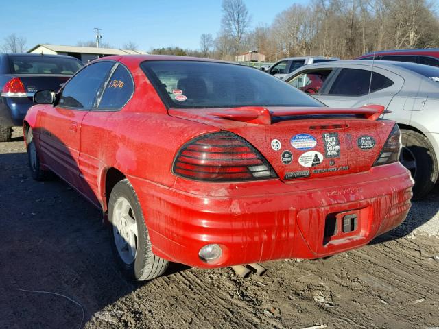 1G2NE12E1XM720369 - 1999 PONTIAC GRAND AM S RED photo 3