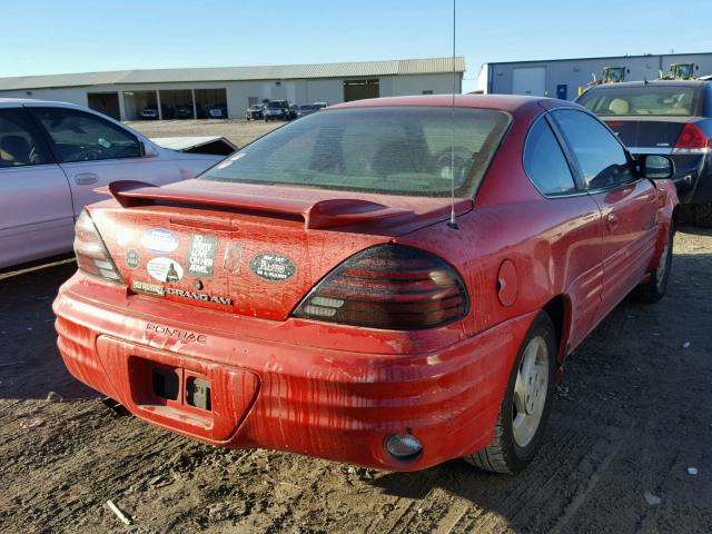 1G2NE12E1XM720369 - 1999 PONTIAC GRAND AM S RED photo 4