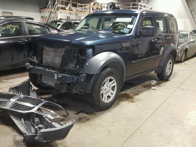 1D8GT28K48W123673 - 2008 DODGE NITRO SXT BLUE photo 2