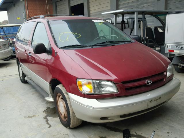 4T3ZF13C4YU194024 - 2000 TOYOTA SIENNA LE RED photo 1