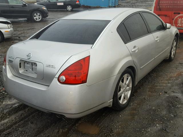 1N4BA41E56C834169 - 2006 NISSAN MAXIMA SE SILVER photo 4