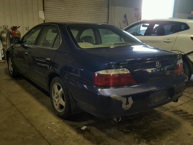 19UUA56663A002858 - 2003 ACURA 3.2TL BLUE photo 3