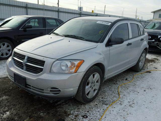 1B3HB48B97D541952 - 2007 DODGE CALIBER SX SILVER photo 2