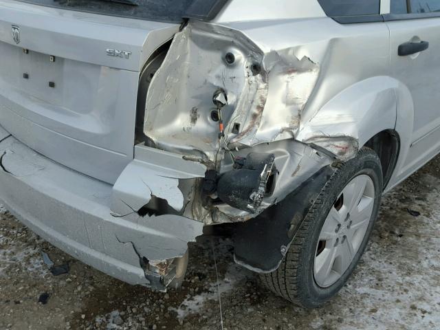 1B3HB48B97D541952 - 2007 DODGE CALIBER SX SILVER photo 9