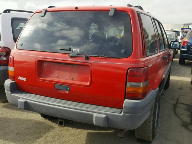 1J4GZ58S2VC584005 - 1997 JEEP GRAND CHER RED photo 4