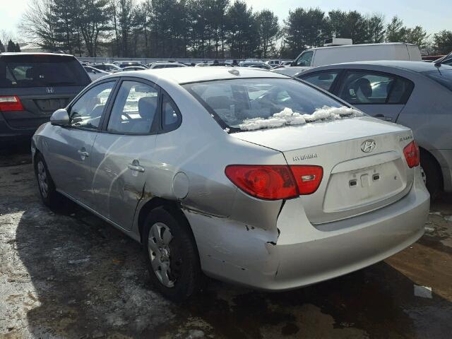 KMHDU46D78U565725 - 2008 HYUNDAI ELANTRA GL SILVER photo 3