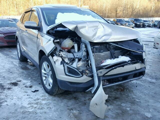 2FMPK4J84HBB35699 - 2017 FORD EDGE SEL SILVER photo 1