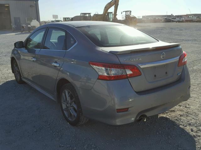 3N1AB7AP3DL674657 - 2013 NISSAN SENTRA S GRAY photo 3