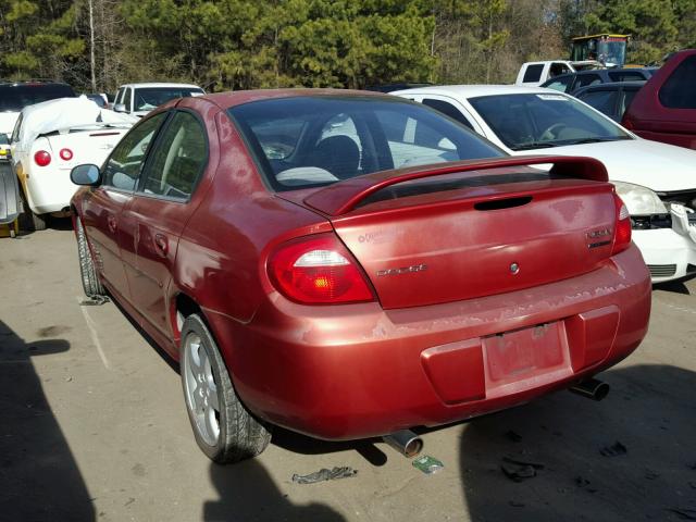 1B3ES76F03D227238 - 2003 DODGE NEON R/T BURGUNDY photo 3