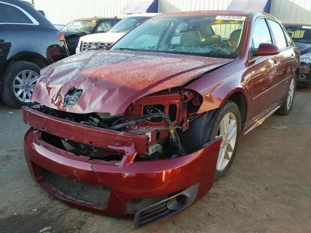 2G1WC5EM0A1190598 - 2010 CHEVROLET IMPALA LTZ MAROON photo 2