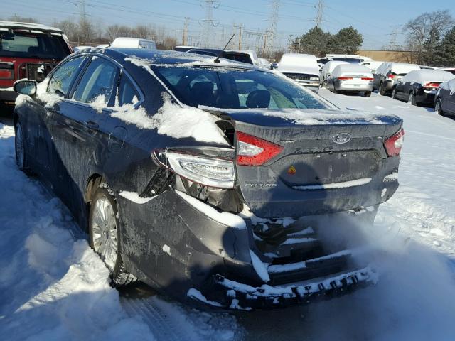 3FA6P0LU3ER174453 - 2014 FORD FUSION SE GRAY photo 3