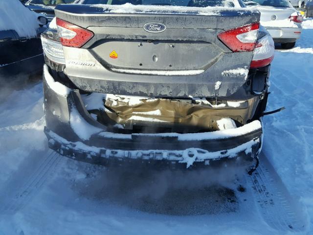 3FA6P0LU3ER174453 - 2014 FORD FUSION SE GRAY photo 9