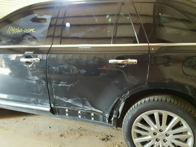 2LMDJ6JK0BBJ10548 - 2011 LINCOLN MKX BLACK photo 9