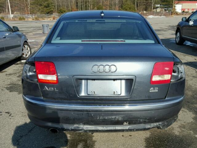 WAUML44E24N020536 - 2004 AUDI A8 L QUATT BLUE photo 9