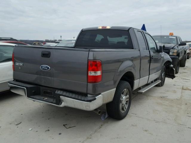 1FTRX12W15FA97840 - 2005 FORD F150 SILVER photo 4