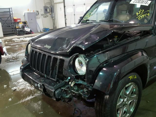 1J4GL58K83W610944 - 2003 JEEP LIBERTY LI BLACK photo 9