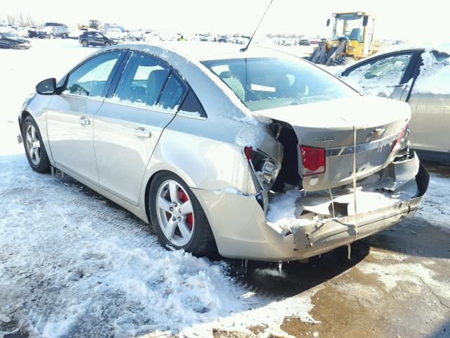 1G1PK5SBXE7203943 - 2014 CHEVROLET CRUZE LT SILVER photo 3