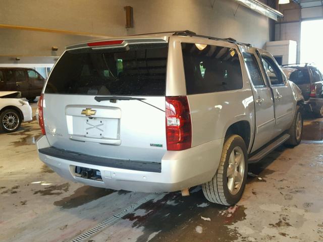 1GNSCJE03BR254807 - 2011 CHEVROLET SUBURBAN C SILVER photo 4