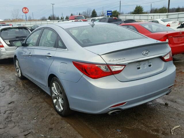 5NPEC4AC5CH412709 - 2012 HYUNDAI SONATA SE BLUE photo 3