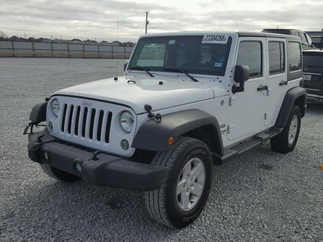 1C4BJWDG4FL644494 - 2015 JEEP WRANGLER U WHITE photo 2