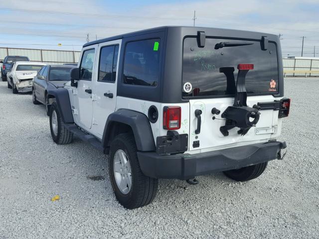 1C4BJWDG4FL644494 - 2015 JEEP WRANGLER U WHITE photo 3