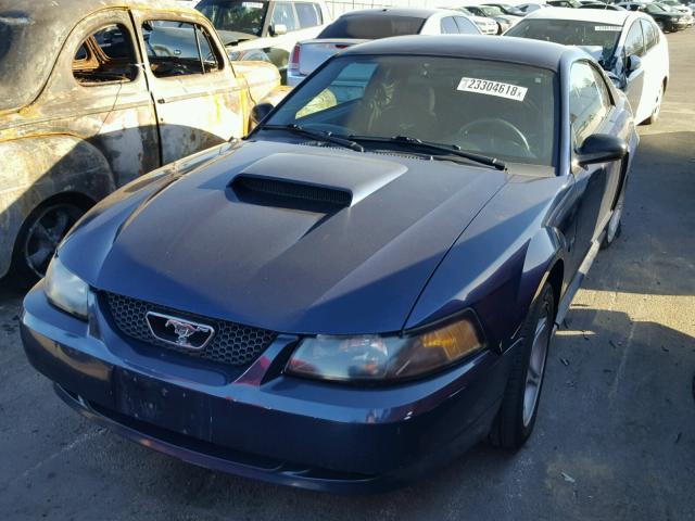 1FAFP42X83F366030 - 2003 FORD MUSTANG GT BLUE photo 2