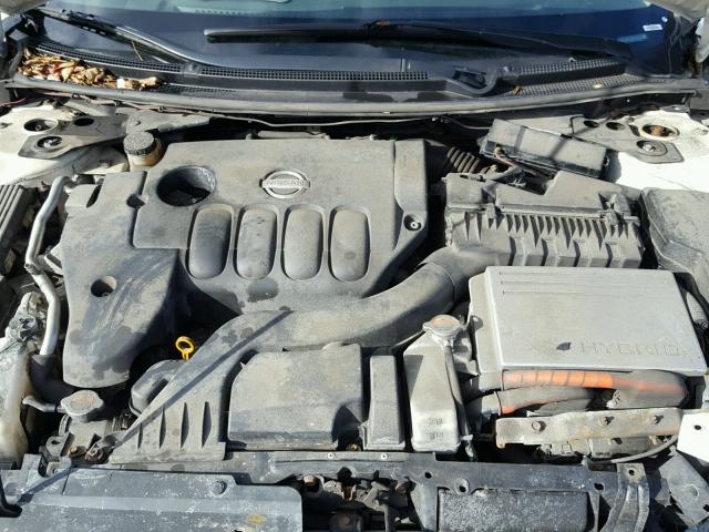 1N4CL2AP9BC184986 - 2011 NISSAN ALTIMA HYB WHITE photo 7