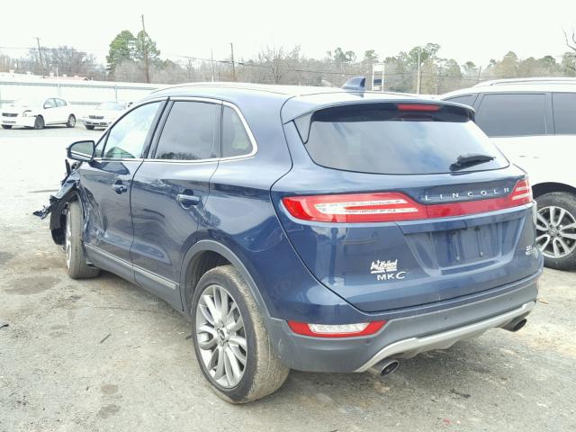 5LMCJ1A93FUJ23332 - 2015 LINCOLN MKC 蓝色 照片 3
