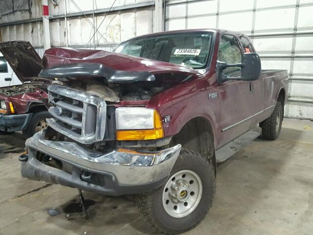 1FTNX21S0XED61609 - 1999 FORD F250 SUPER RED photo 2
