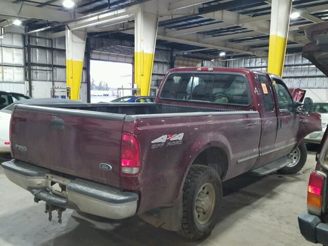 1FTNX21S0XED61609 - 1999 FORD F250 SUPER RED photo 4
