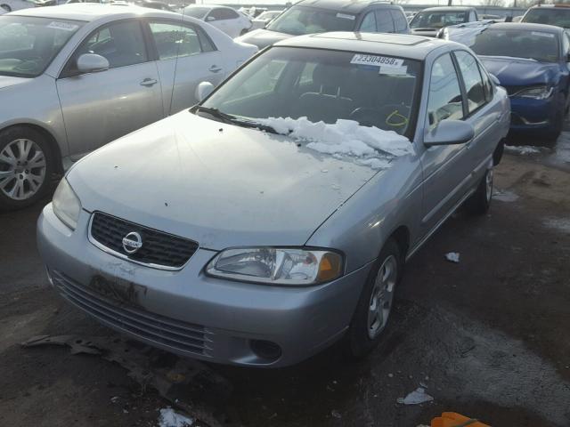 3N1CB51D23L802081 - 2003 NISSAN SENTRA XE SILVER photo 2