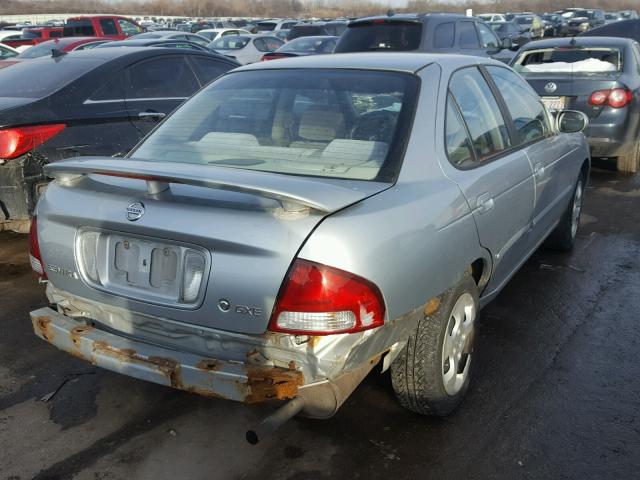 3N1CB51D23L802081 - 2003 NISSAN SENTRA XE SILVER photo 4