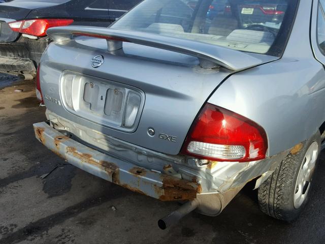 3N1CB51D23L802081 - 2003 NISSAN SENTRA XE SILVER photo 9