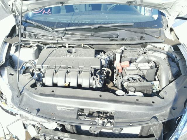 3N1AB7AP8FY318033 - 2015 NISSAN SENTRA S SILVER photo 7