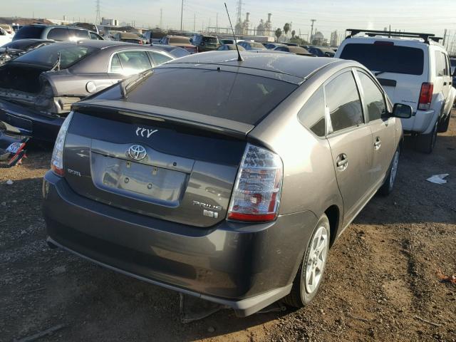 JTDKB20U783357610 - 2008 TOYOTA PRIUS GRAY photo 4