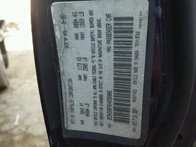 2E3HD56F6VH535802 - 1997 EAGLE VISION ESI იასამნისფერი ფოტო 10