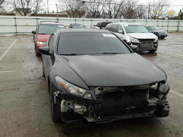 1HGCS22858A006082 - 2008 HONDA ACCORD EXL BLACK photo 1