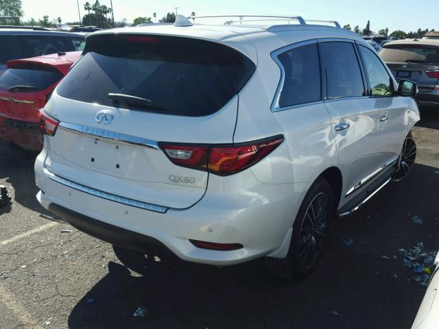 5N1DL0MN4JC510944 - 2018 INFINITI QX60 WHITE photo 4