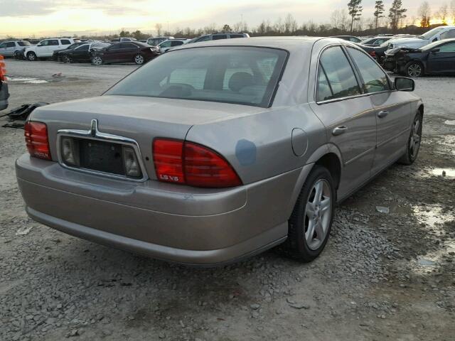 1LNHM87A02Y697268 - 2002 LINCOLN LS BROWN photo 4