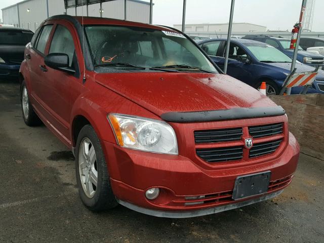 1B3HB48B97D381412 - 2007 DODGE CALIBER SX RED photo 1