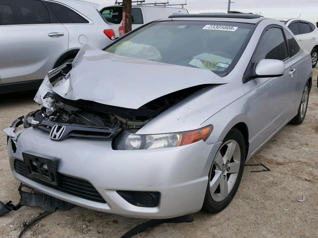 2HGFG12837H532462 - 2007 HONDA CIVIC EX SILVER photo 2