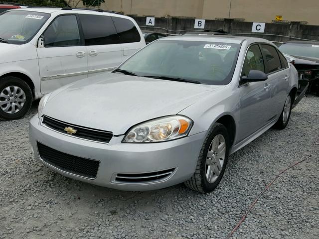 2G1WT57K691288655 - 2009 CHEVROLET IMPALA 1LT SILVER photo 2