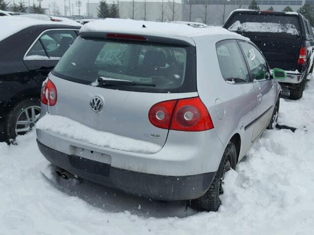 WVWBR71K37W003148 - 2007 VOLKSWAGEN RABBIT SILVER photo 4